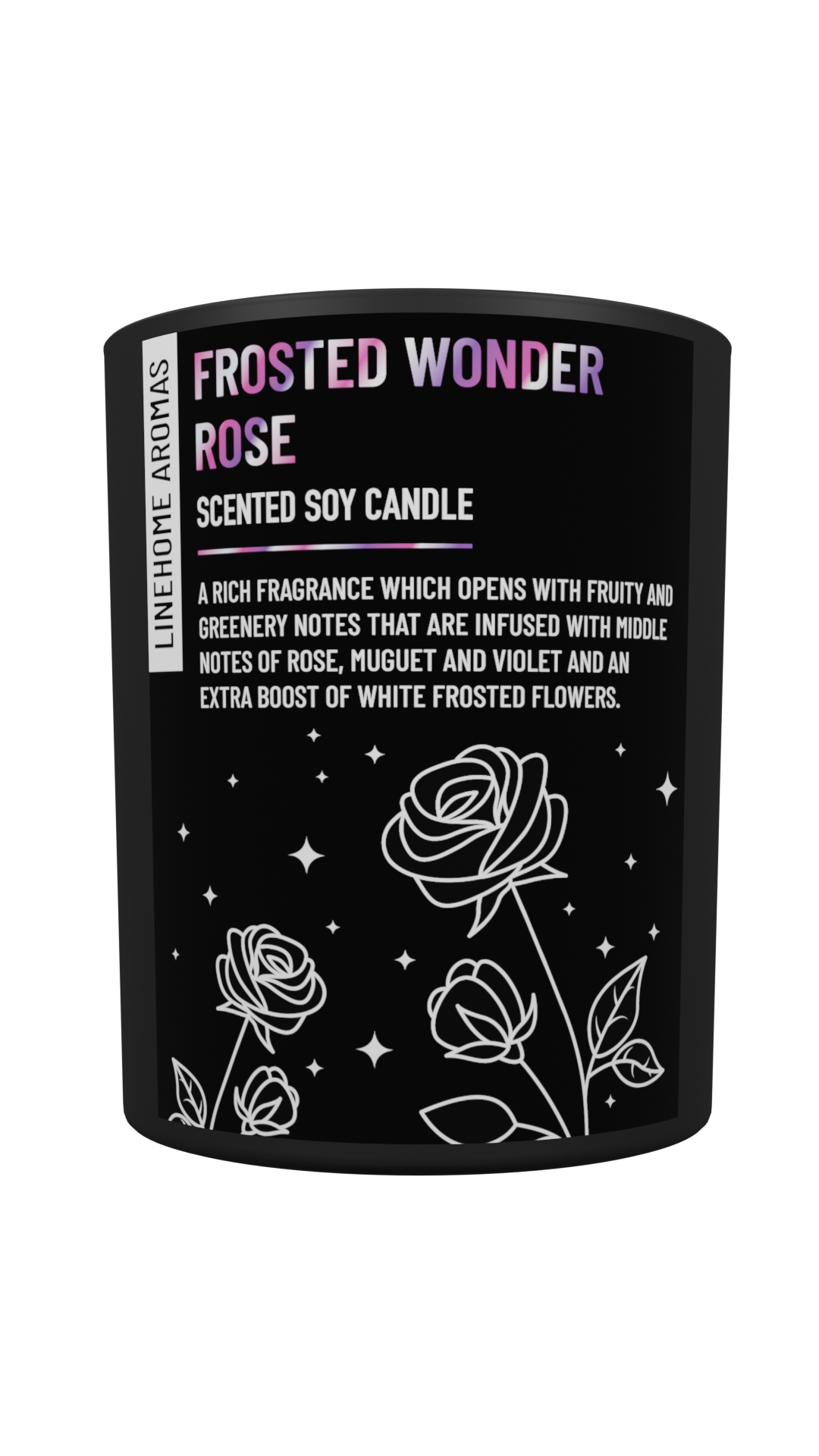 Frosted Wonder Rose Candle