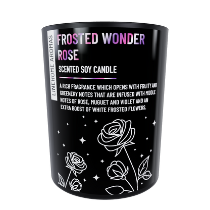 Frosted Wonder Rose Candle